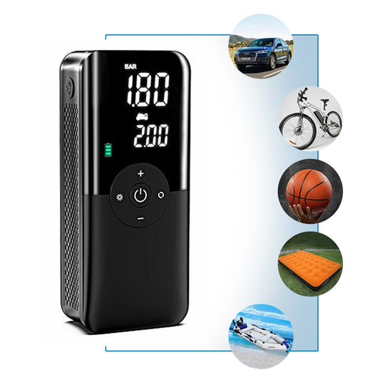 Portable 12V Air Pump for Vehicles and Bicycles - KCShopping