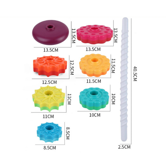 Spinbow - Child's Fun and Educational Color Tower - KCShopping