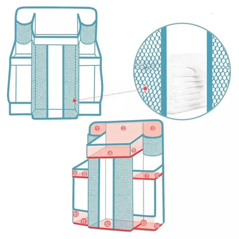 Ultimate Baby Crib Storage Solution - KCShopping