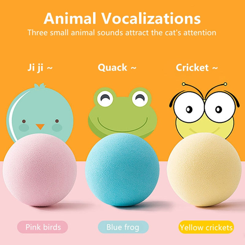 Stimulo-Cat: Auto-Rolling Playmate Ball - KCShopping