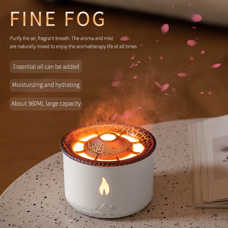 Knight Volcano Flame Diffuser Humidifier - KCShopping
