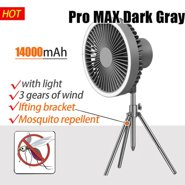Ventilateur de camping portable 