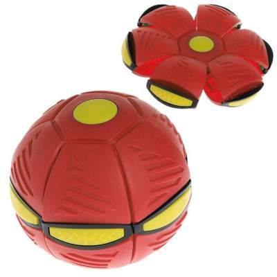 Fliegender UFO-Flachwurf-Discball mit LED-Licht und Musik, magischer fliegender Ball