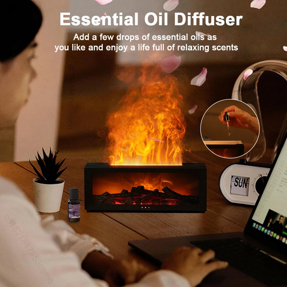 Flammenaromediffusor mit Fernbedienung 
