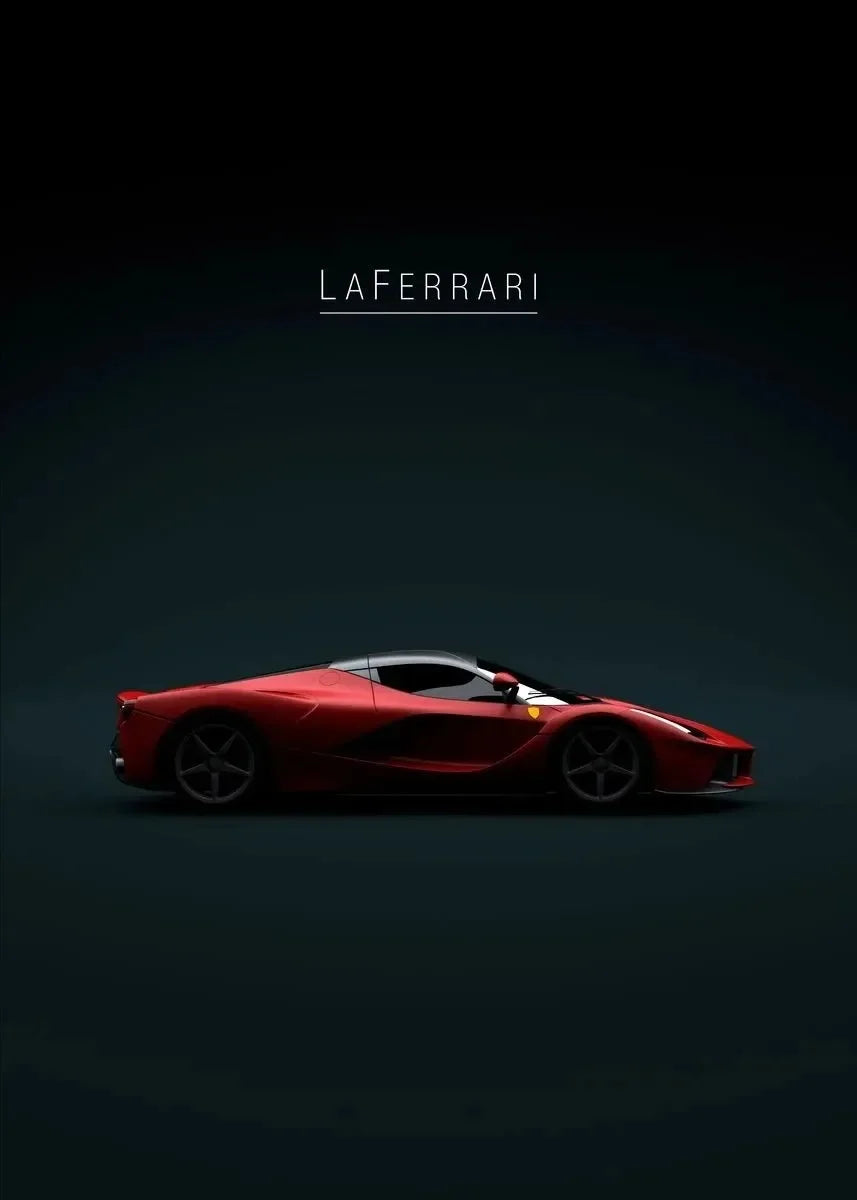 Supercar Wand Kunstdruck 