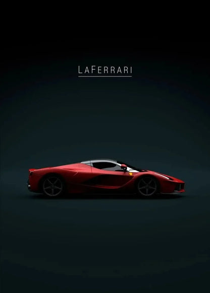 Supercar Wand Kunstdruck 