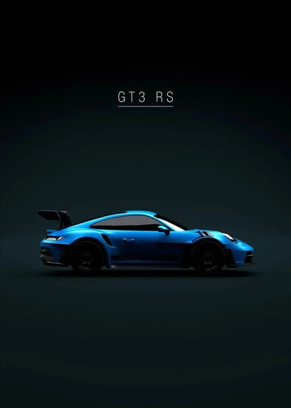 Supercar Wand Kunstdruck 
