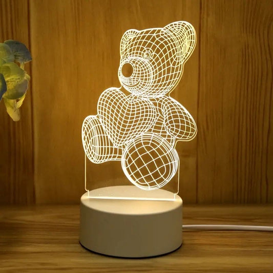 3D Bear Night Lamp - KCShopping