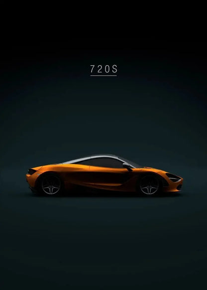 Supercar Wand Kunstdruck 