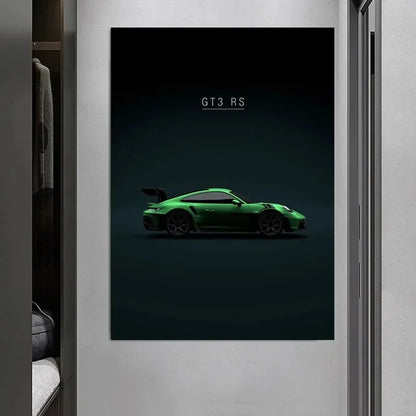 Supercar Wand Kunstdruck 