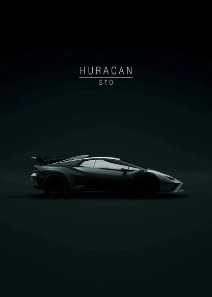 Supercar Wand Kunstdruck 