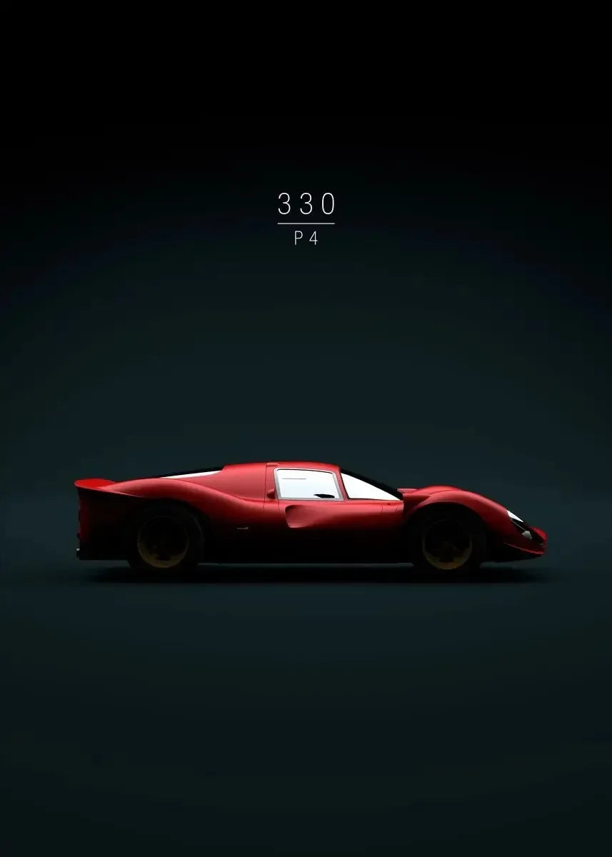 Supercar Wand Kunstdruck 