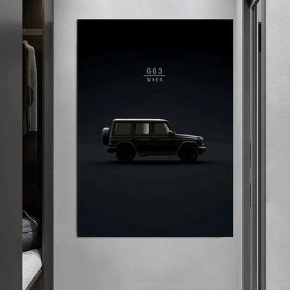 Supercar Wand Kunstdruck 