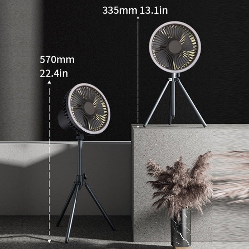 Ventilateur de camping portable 