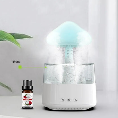 Humidificateur et diffuseur à effet pluie apaisant 