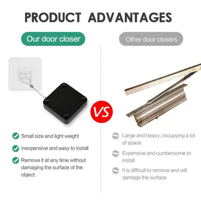 SleekClose PunchFree Automatic Door Closer