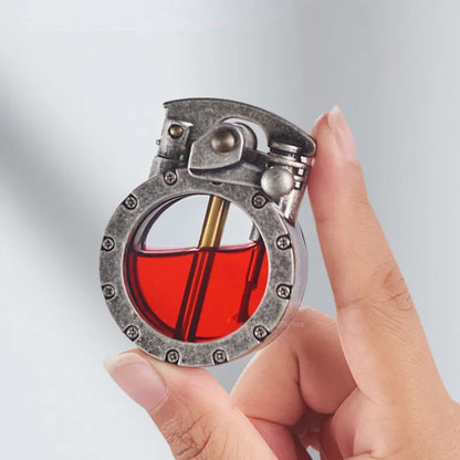 Vintage Flame: Retro Transparent Kerosene Lighter - KCShopping