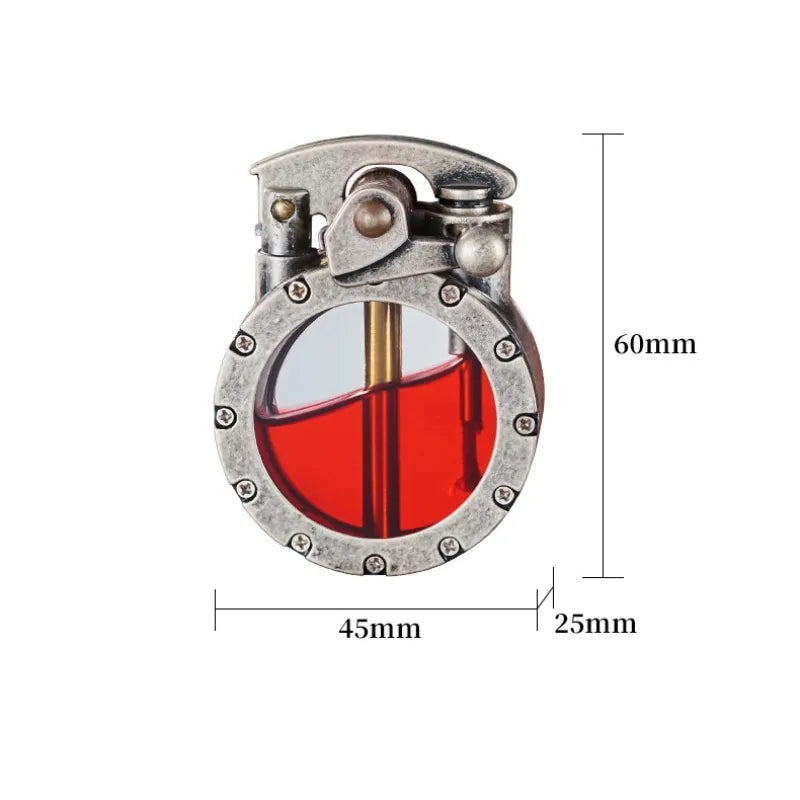 Vintage Flame: Retro Transparent Kerosene Lighter - KCShopping